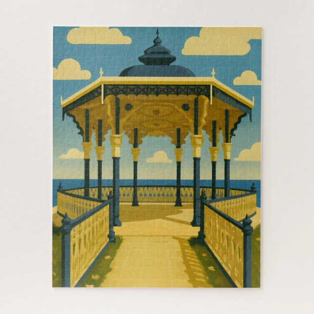 Puzzle Brighton Bandstand - Arte de arquitectura costera (Vertical)