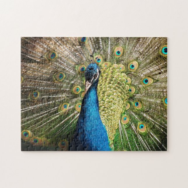 Puzzle Brillante Blue Peacock (Horizontal)