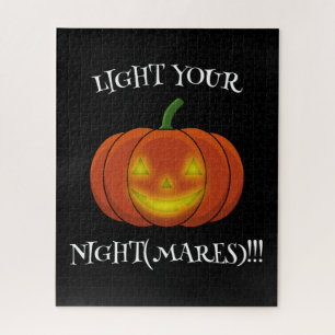 Puzzle Brillante Jack-o'-Lantern - Enciende tus pesadilla