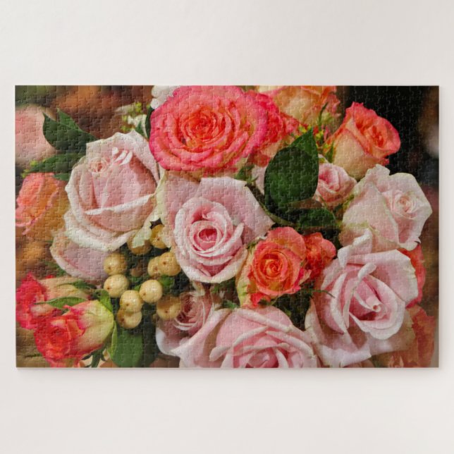 Puzzle Brillante ramo de rosas (Horizontal)