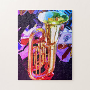 Puzzle Brillantes instrumentos musicales Tenor Tuba Banda