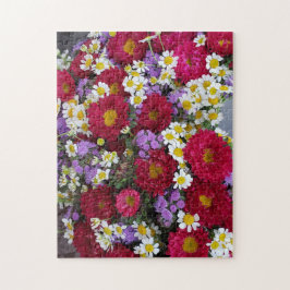 Puzzle Brilliant Purple Florals Puzzle, 11" x 14", 252 pc