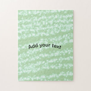 Puzzle Brillo destello de purpurina pastel verde texto no
