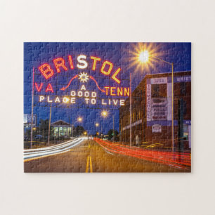 Puzzle Bristol firma adentro marrón y el naranja