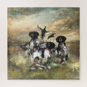 Puzzle Brittany Spaniel, pasión por las aves