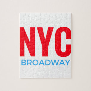 Puzzle Broadway de la ciudad de Nueva York