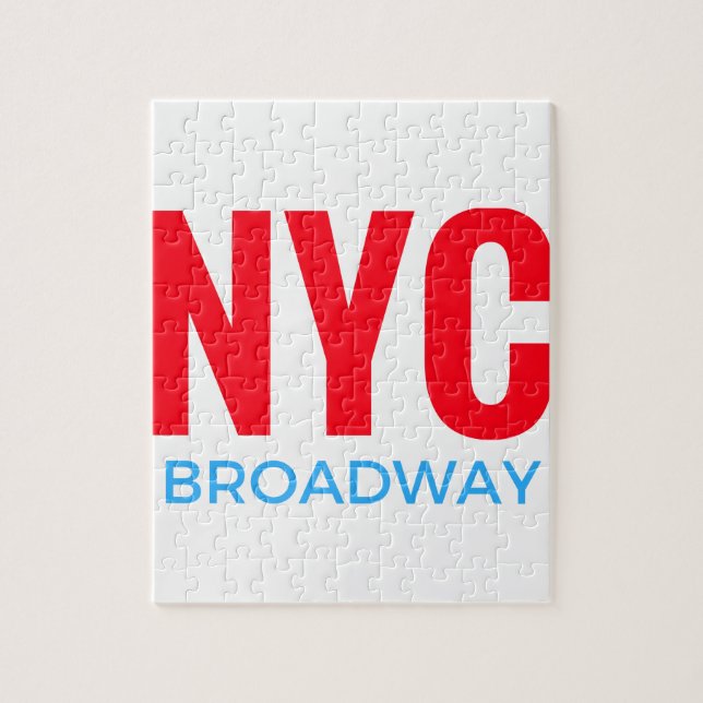 Puzzle Broadway de la ciudad de Nueva York (Vertical)