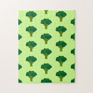 Puzzle Brócoli Verde Verdura Comida Saludable Vegetal