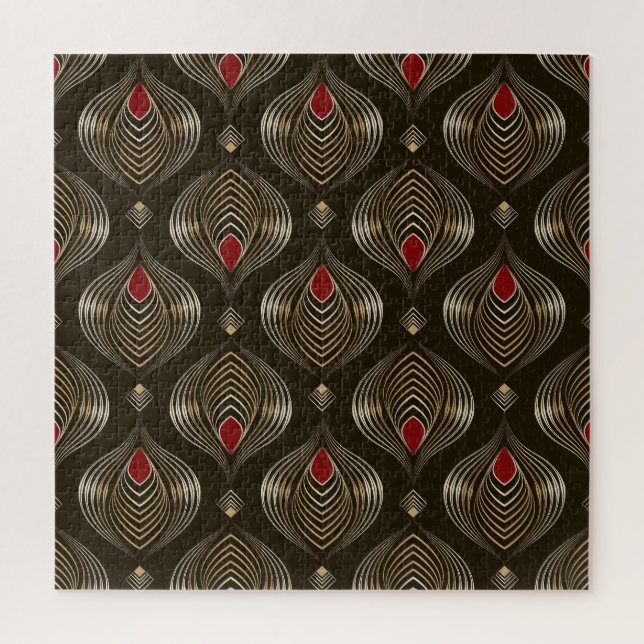 Puzzle Bronce antiguo: Elegancia Ornamental sin Marea (Vertical)