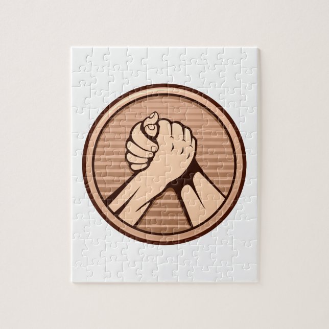 Puzzle Bronce en lucha armada (Vertical)