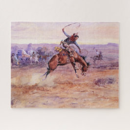 Puzzle Bronco baladizo (domar un caballo salvaje)
