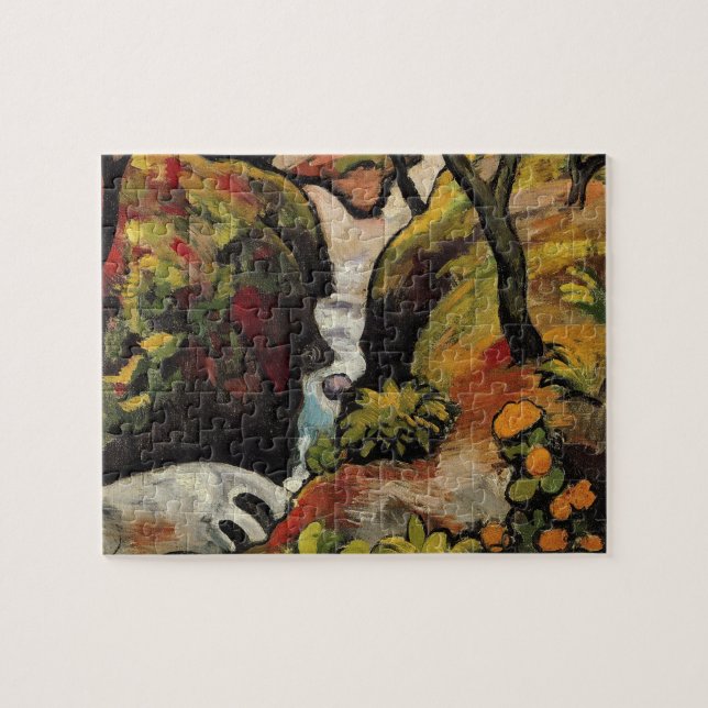 Puzzle Brook forestal de agosto Macke Expressionismo Vint (Horizontal)