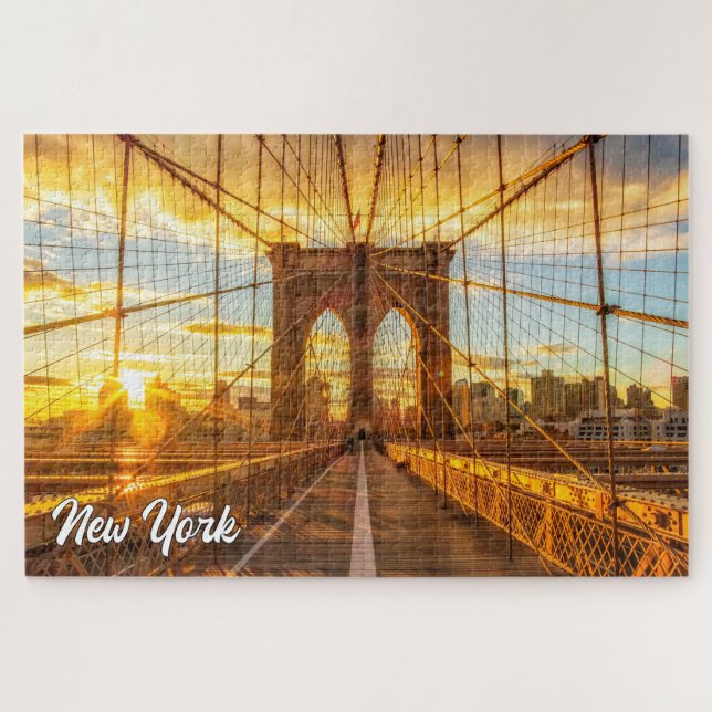 Puzzle Brooklyn Bridge, Nueva York, Estados Unidos (Horizontal)