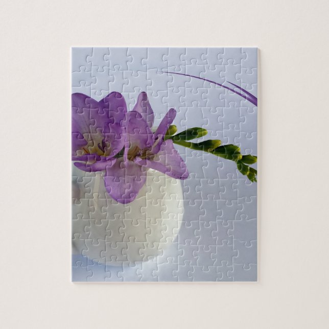 Puzzle brotes morados de freesia (Vertical)