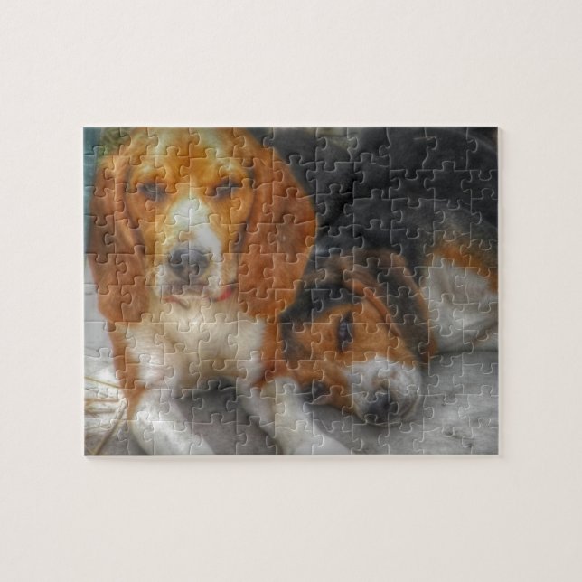 Puzzle Brother Beagles (Horizontal)