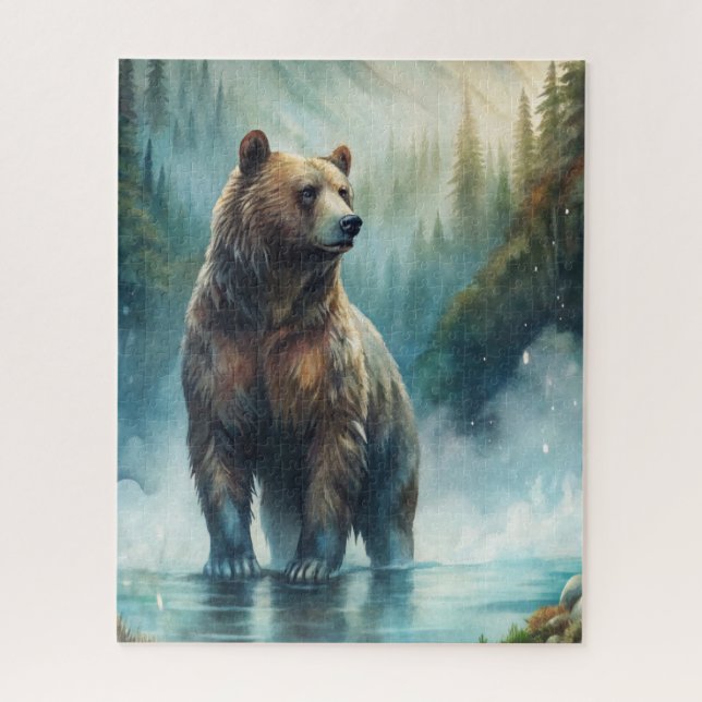 Puzzle Brown Bear  (Vertical)