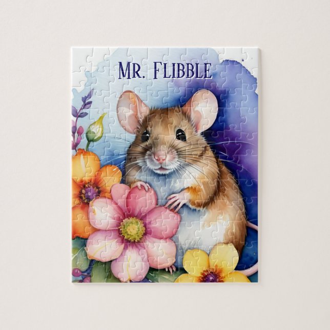Puzzle Brown Rat Mouse Family Pet Portrait (Vertical)