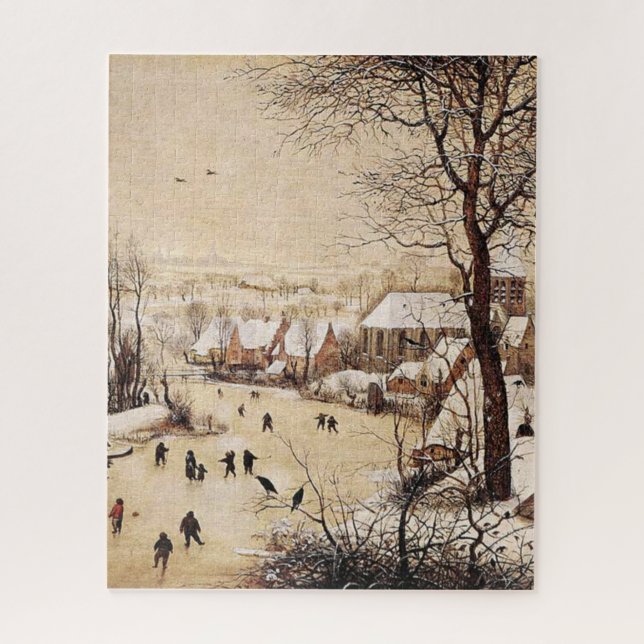 Puzzle Bruegel el mayor - Paisaje invernal, (Vertical)