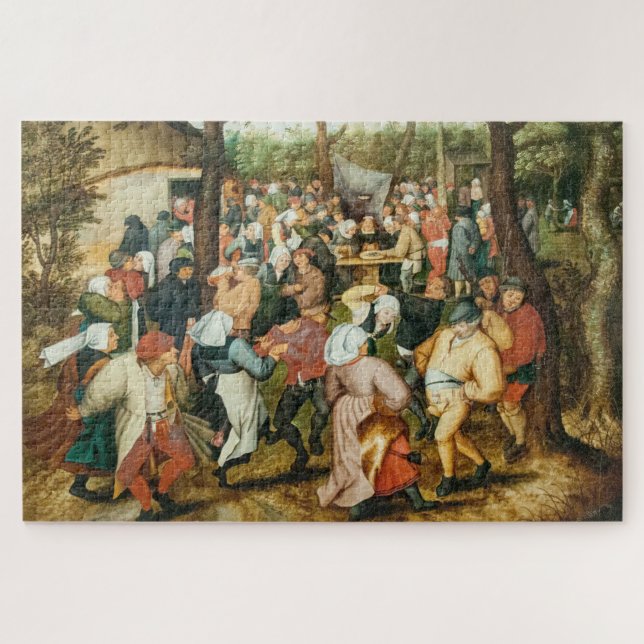 Puzzle Bruegel II, "Baile Boda al aire libre", (Horizontal)