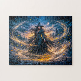 Puzzle Bruja de fantasía dinámica con Ene atmosférico mág