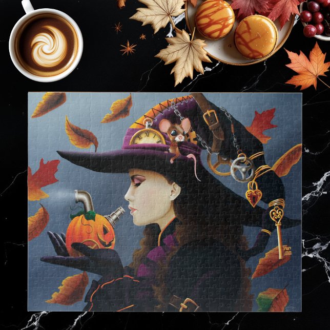 Puzzle Bruja de Otoño Steampunk Sombrero de Relojería de  (Subido por el creador)