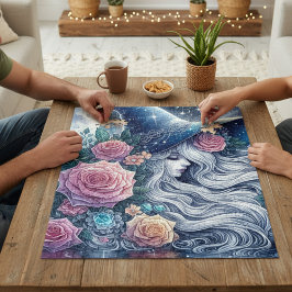 Puzzle Bruja del Rosal Celestial Paisaje de Ensueño