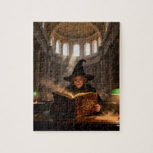 Puzzle Bruja en la Biblioteca