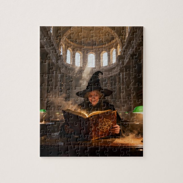 Puzzle Bruja en la Biblioteca (Vertical)