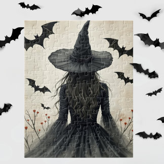 Puzzle Bruja encantadora de Halloween