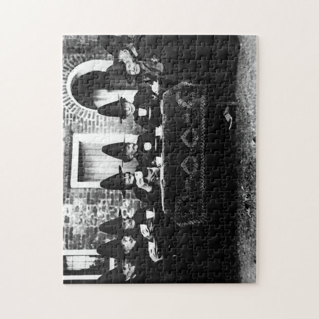 Puzzle Brujas galesas con té crone teatime (Vertical)