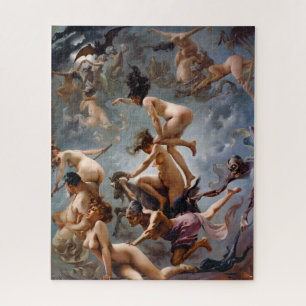 Puzzle Brujas yendo a su aquelarre   Falero  