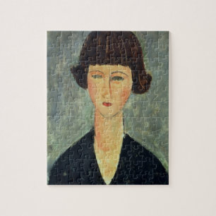 Puzzle Brunette joven, 1917 (aceite en lona)