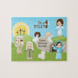 Puzzle Brunette se levanta Pascua
