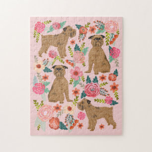 Puzzle Bruselas Griffon Vintage Florités rosa