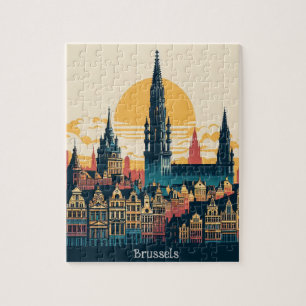 Puzzle Bruselas, pintura estilista belga