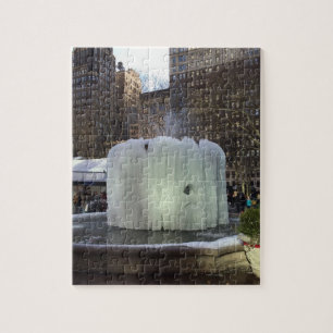 Puzzle Bryant Park NYC - Foto de Navidades de la fuente c