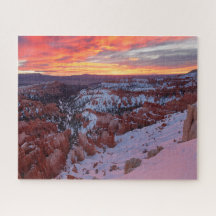 Bryce Canyon National Park at Sunrise in Winter