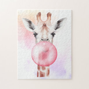 Puzzle Bubblegum Giraffe