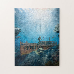 Puzzle Buceador de aguas profundas
