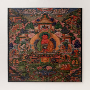 Puzzle Buda Amitabha en su pura tierra de Suvakti