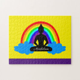 Puzzle Buda arco iris y Yoga/meditación para la concienci