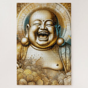 Puzzle Buda riéndose