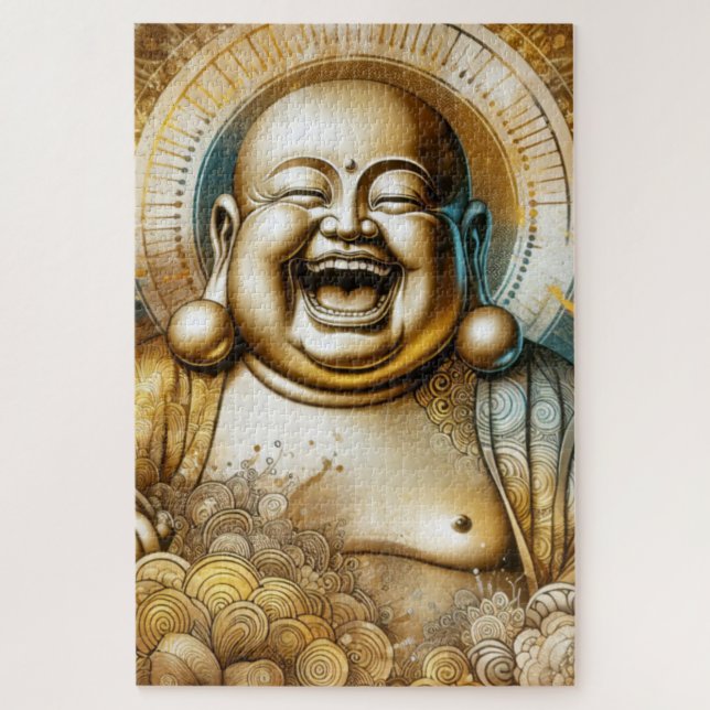 Puzzle Buda riéndose (Vertical)