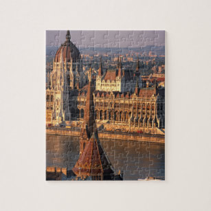 Puzzle Budapest, Hungría, río Danubio, Parlamento