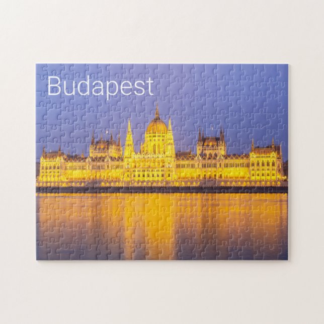 Puzzle Budapest Parlamento Panorama vacaciones de Hungría (Horizontal)
