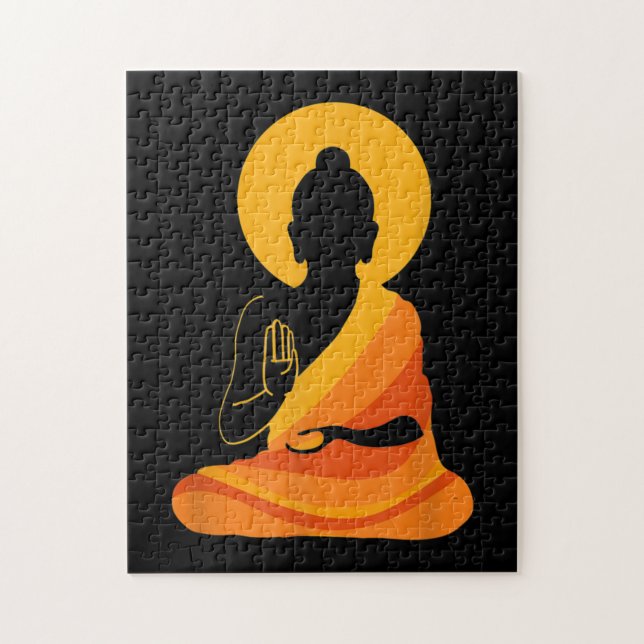 Puzzle Buddha YingYang Zen Yoga, Relájate, disfruta de la (Vertical)