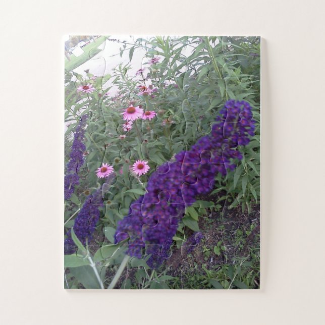 Puzzle Buddleja y Equinácea Purpúrea (Vertical)