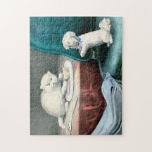 Buen pequeño Fido y gatito travieso, 1893