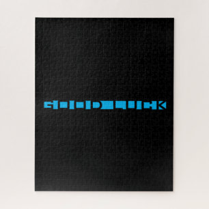 Puzzle Buena suerte azul negro duro difícil difícil desaf