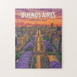 Puzzle Buenos Aires Argentina Viaje de arte<br><div class="desc">Diseño de viajes vectoriales retro de Buenos Aires. Buenos Aires,  la vibrante capital de Argentina,  es conocida por su arquitectura de inspiración europea,  su rica cultura del tango y su cocina de primera.</div>